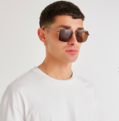 LUNETTES DE SOLEIL -Homme ‘MESSINA’- MARRON